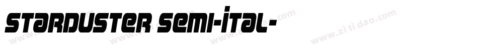 Starduster Semi-Ital字体转换